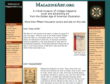 Tablet Screenshot of magazineart.org